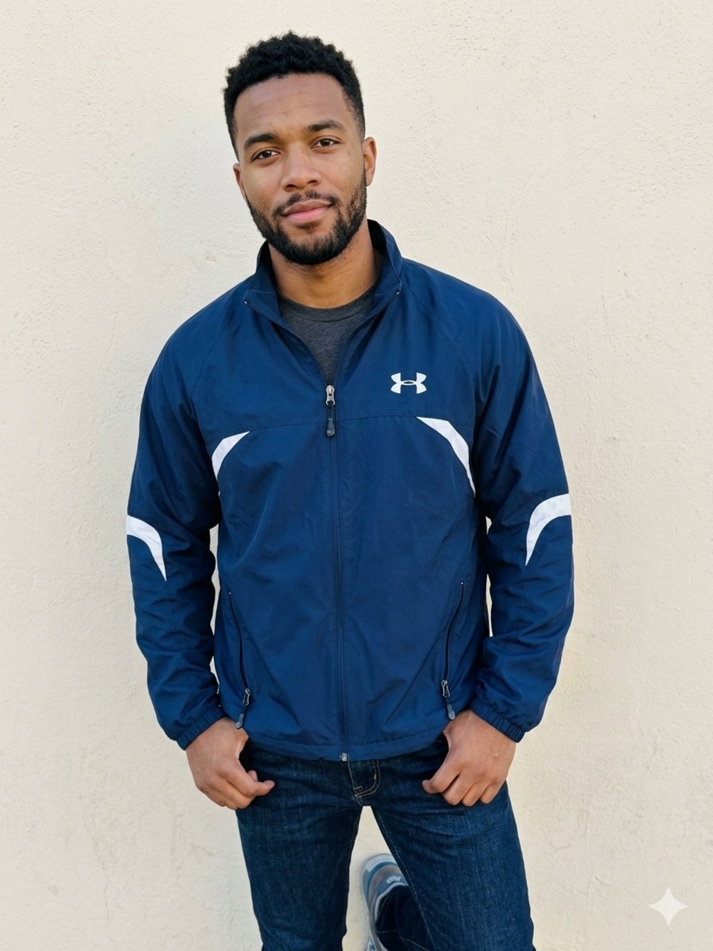Under Armour Men's Lightweight Zip-Up Windbreaker Jacket - Size M
